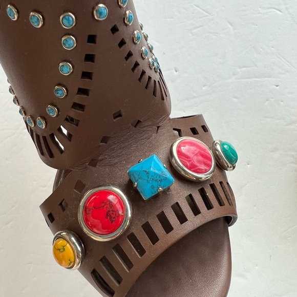 Gucci Lika Laser Cut Studded Heels - Picture 11 of 13